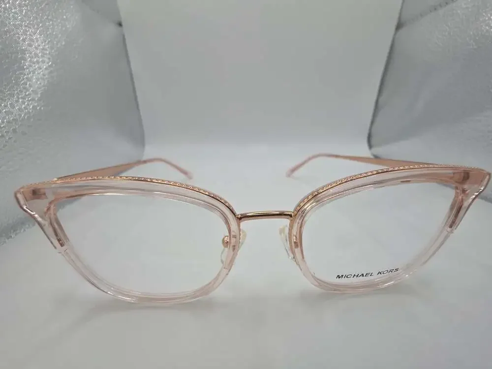 Michael Kors Coconut Grove MK3032 3417 Rose Gold/Pink Transparent Eyeglasses